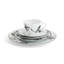 Black Orchid Handmade Porcelain Dinnerware Set