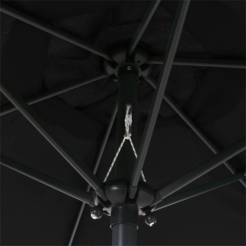 Novak 200cm Tilt Market Parasol, Black