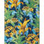 Tapis intérieur / extérieur à motif floral bleu / jaune Brett-904133517