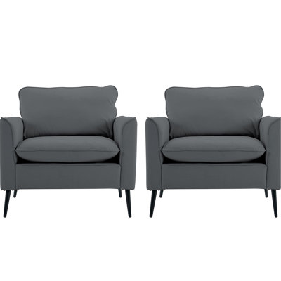 Gray 2 - Seat Leather 2Pc, Breathable Faux Leather, Comfortable Sitting, Fits Balcony, Office And Bedroom 2Pc With Upholstery, Material, Stylish Design, Overstuffed Pillows, Ideal For Fireplace