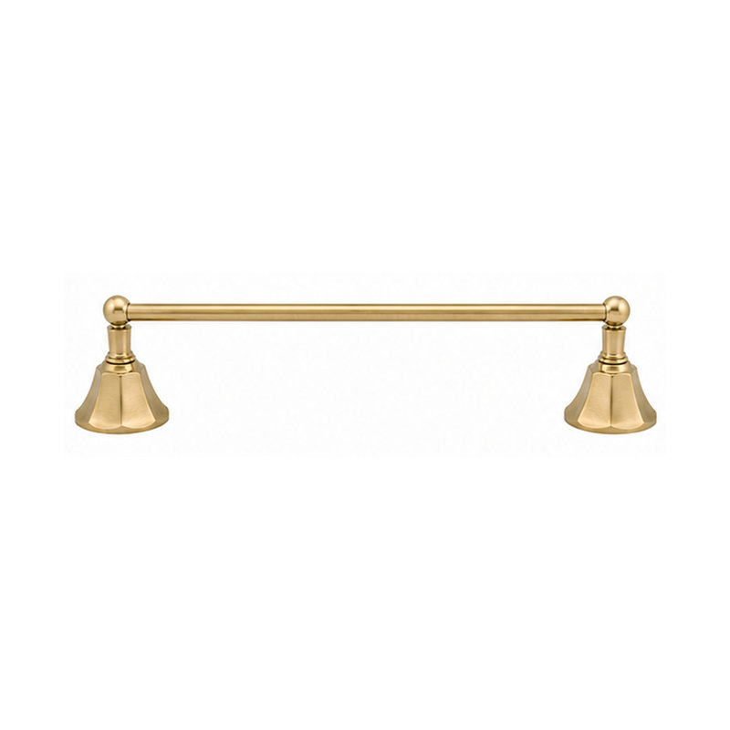 Porte-serviettes mural de style rétro de 18 po Mississippi, laiton massif et supports, H 1,81 po x L 21 po x P 2,44 po