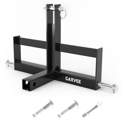 Adaptateur de barre d'attelage rapide d'attelage de tracteur vert 3 points avec supports de poids de valise