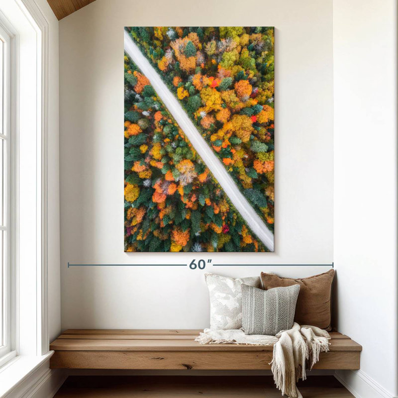 Mehar Canada Autumn Road, 51" H x 34" W