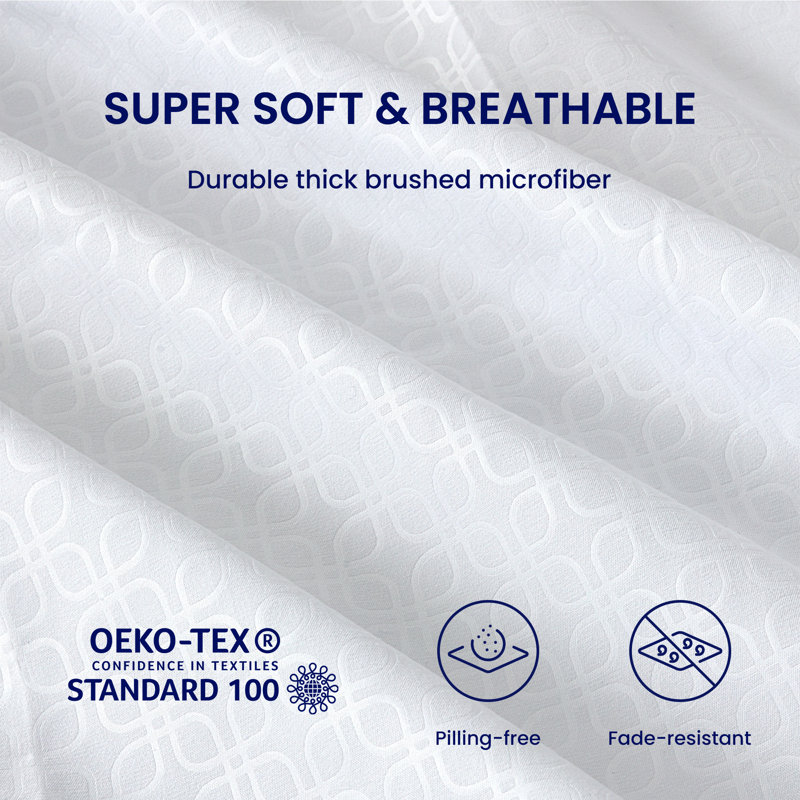 White King Microfiber Deep Pocket Bedding Sheet Set