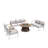 Artherine 7 - Person Patio Conversation Set with Cushions-1801184208