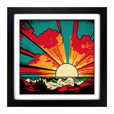 Sunrise Pop Art No.1 - Framed Print
