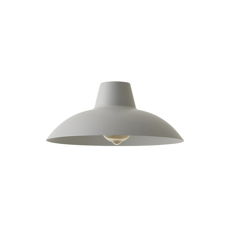 12.2cm H Metal Bowl Pendant Shade ( Screw On ), Cool Grey