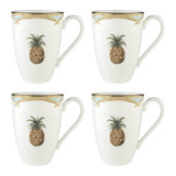 Lenox British Colonial Bamboo Mugs, Set of 4