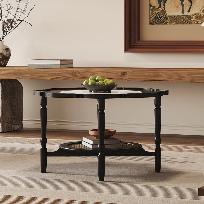 Table basse de style milieu du siècle, Noir