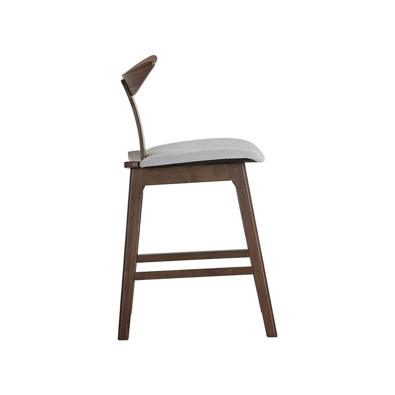 Scoggins Upholstered Counter Stool with Solid Wood Frame