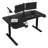 Daycia Height Adjustable L-Shape Standing Desk-292528209
