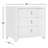Serenity Antigua Three Drawer Nightstand-73873980