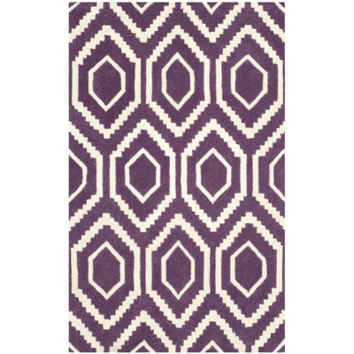 Deedie Hand Tufted Wool Geometric Rug
