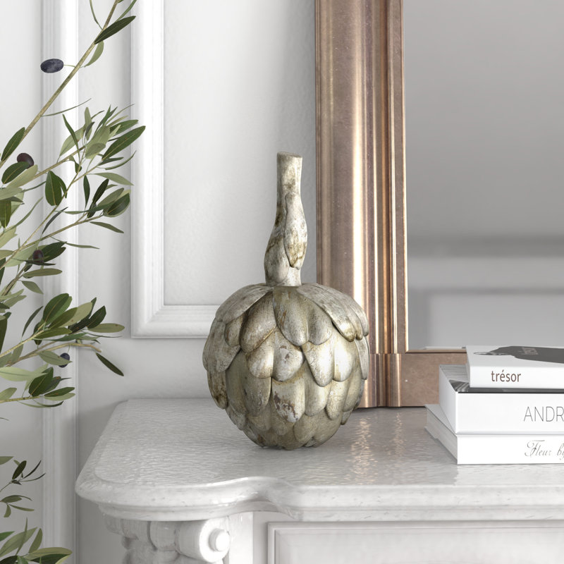 Sculpture en argent artichaut Auriana