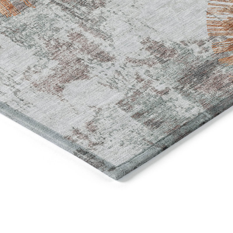 Tapis rectangulaire intérieur / extérieur 1 pi 8 po x 2 pi 6 po avec envers antidérapant Lummus