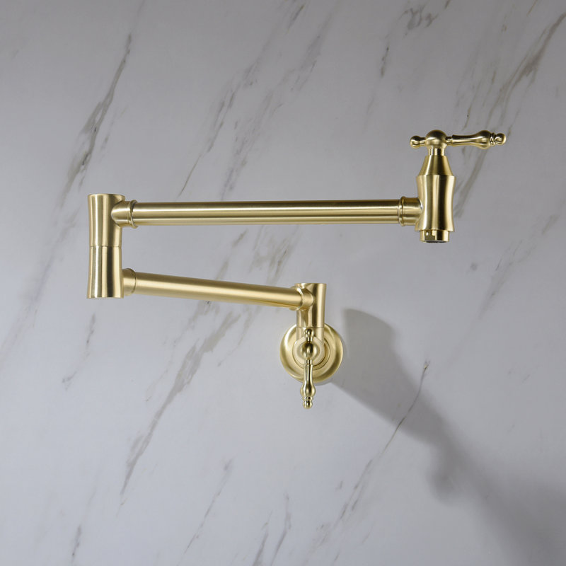Pot Filler Faucet Wall Mount, Gold