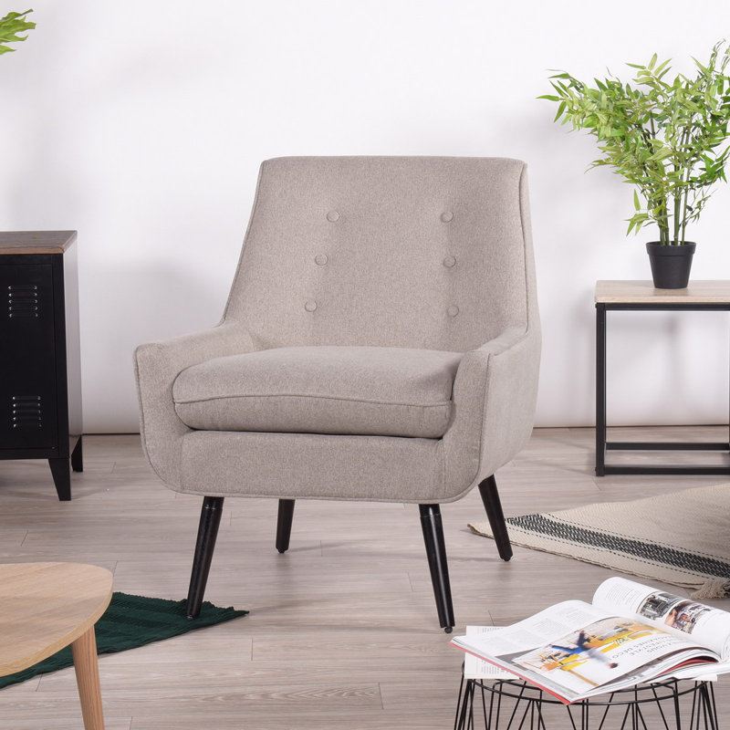 Colton 68" W Vinyl Seat Reception Chair with Wood Frame