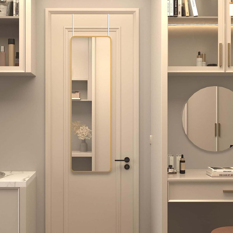Miroir 47 po x 14 po, Doré