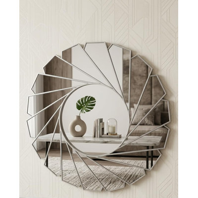 Glass Round Wall Mirror