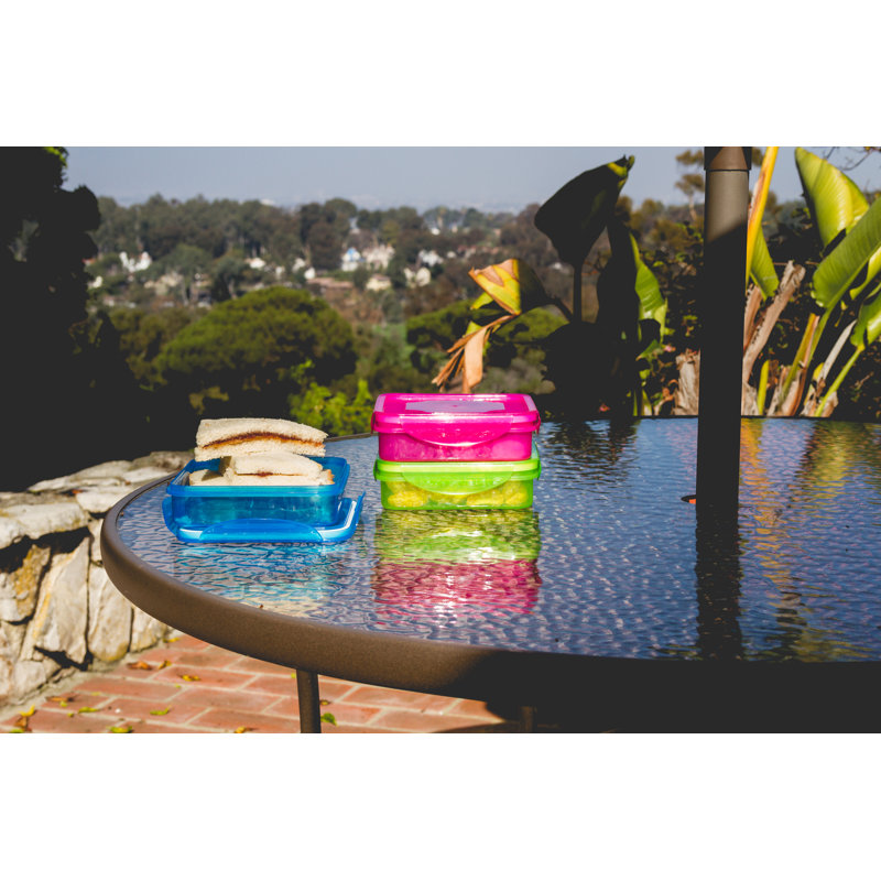 Fresh Keepers Sandwich Lunch Box Containers with Vented Lids