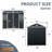 8 X 6Ft  Resin Outdoor Storage Shed Waterproof Shed With Floor & Two Windows & Lockable Door, Tool Shed For Garden, Patio, Backyard ,Black-119307104