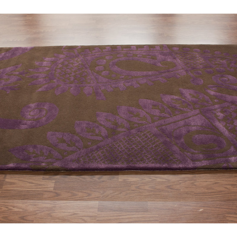 Tapis brun Jacieon, Rectangle 7 pi 7,2 po x 9 pi 6 po
