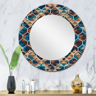 Tribal Aztec Geometrics - Miroir mural moderne