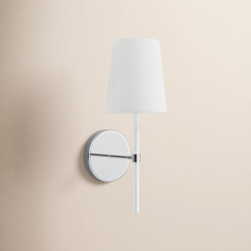 Monroe 1 - Light Armed Sconce, Polished Nickel GW