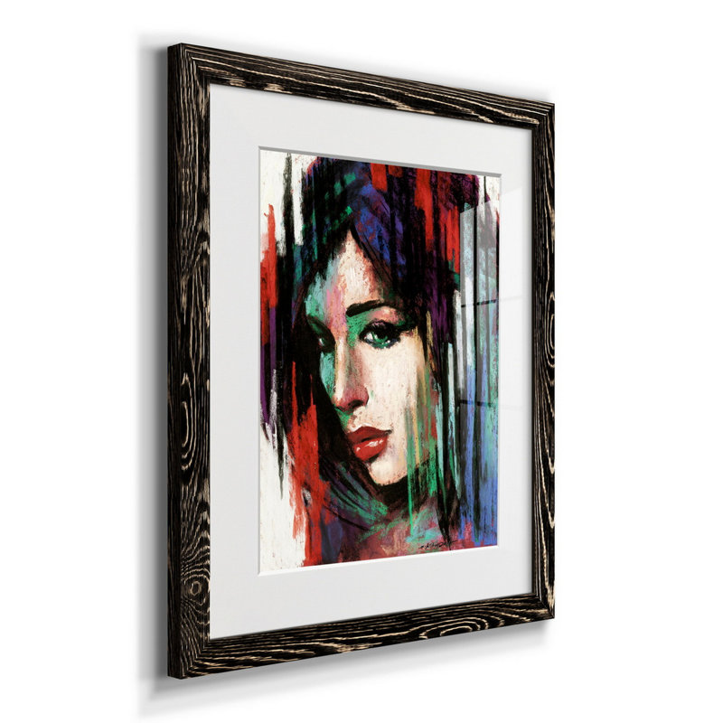 " Pop Pastel II " Painting Print, Black, 20" H x 17" W x 1" D