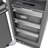 ZLINE 18 in. 8.6 cu. ft. Hinge Column Freezer with Graphite Gray Interior-111693770-121675405