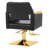 Lohbauer Backed Adjustable Height Ergonomic Active Stool with Footrest