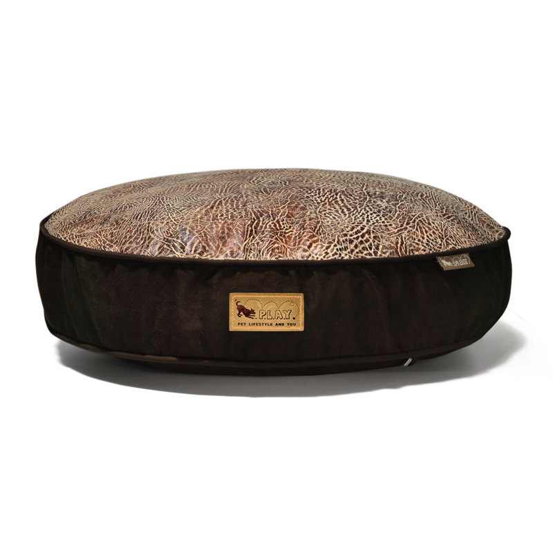 Savannah Round Pet Bed  , Medium (36" W x 36" D), Sepia / Dark Chocolate