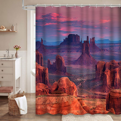 Rideau de douche Arizona Sunrise Tribal Valley