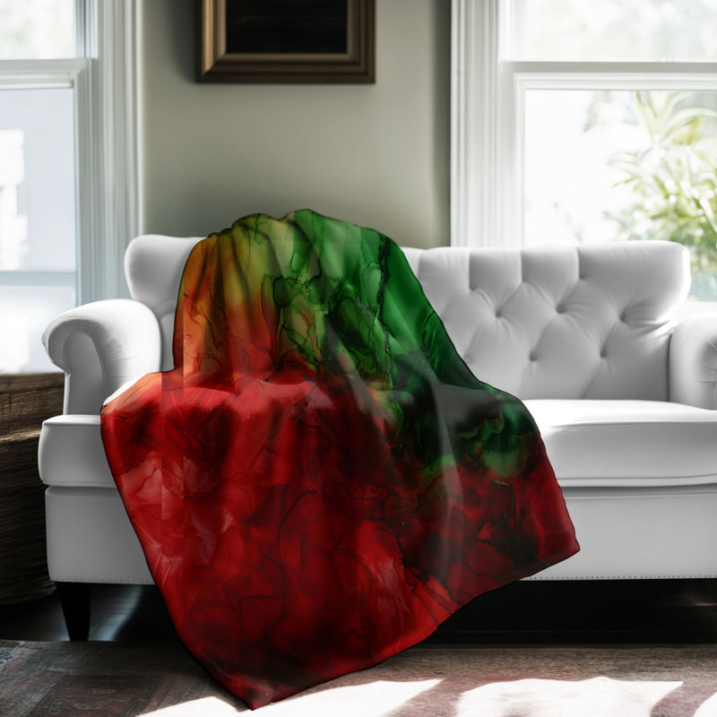 Royal Glitter Cascade - 1 Piece Premium Sherpa Bla Throw Blanket, Twin