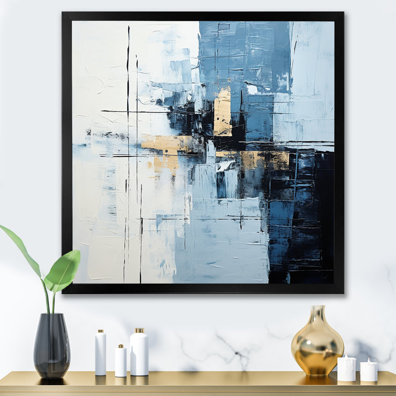 Minimalisme, harmonie scandinave, art III, Cadre simple noir, H 30 po x l 30 po x P 1 po