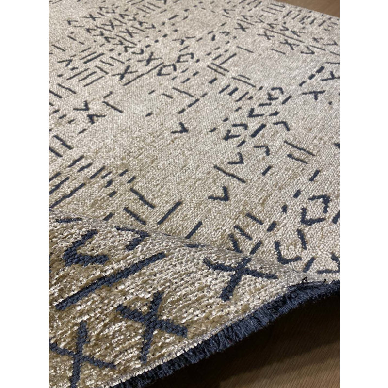 Tapis en coton Neng avec envers antidérapant, Rectangle 3 pi 11 po x 7 pi 3 po