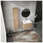 Meuble-lavabo mural 24 po avec lavabo et armoire d'appoint, finition chêne imitation 24 po-129504538-129504539