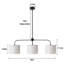 3-light Modern Chandelier Drum Chandelier Island Lights For Kitchen