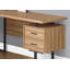 Bureau d'ordinateur, bureau personnel, coin, tiroirs de rangement, L 70 po, forme en L, travail, ordinateur portable, métal-779605207