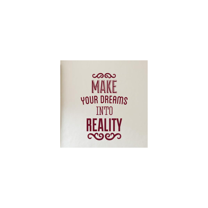 Non-Wall Damaging Wall Decal, Burgundy, Large