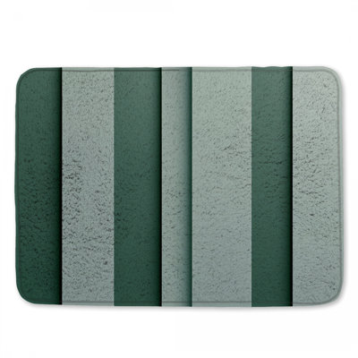 Tapis de bain à panneaux à rayures verticales