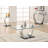 Pruitt Glass Top Metal Base Console Table