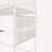 Metal Twin Size Loft Bed Frame, Space Saving Bed for Bedroom and Dormitory with Built-in Charging Station and LED Lighting in Crisp White-1349839743-1349839738