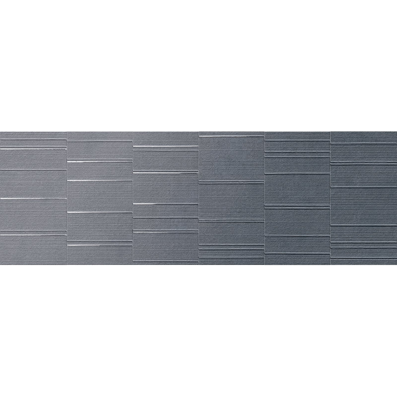 16" x 48" Ceramic Patterned Tile, Navy