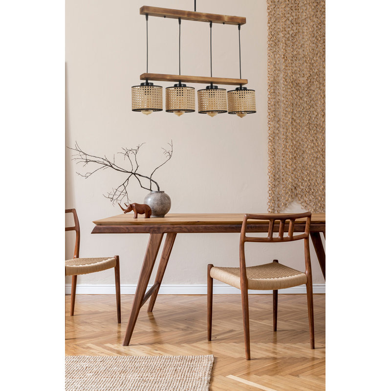 Josseline 4 - Light Kitchen Island Pendant, Light Brown