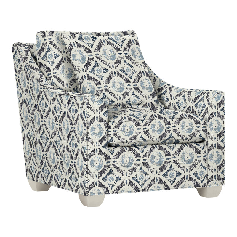 Chaise 37,5 po Nicholas, Perigold Wittstock indigo, Navajo