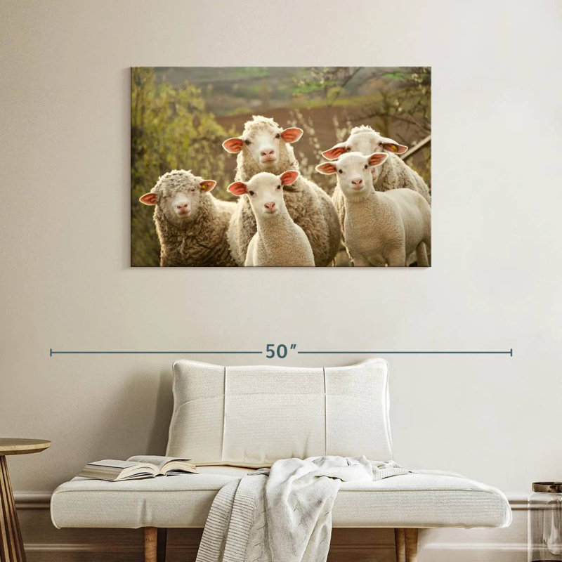 Stunned Sheep, 26" H x 39" W