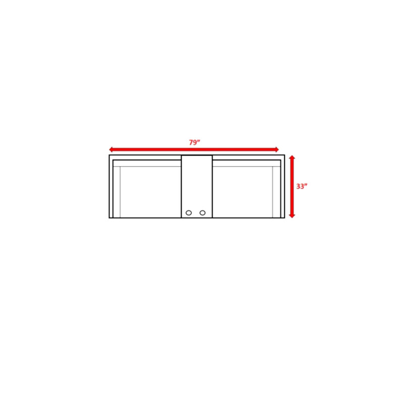 Outdoor Of 79 - Inch Width, Construction, Six 5 Thick Cozy Foam Cushions, Integrated Cup Bit, Modular Assembly, Aluminum Frame, No Installation, Fade And Machine Washable Covers 79'' Wide With ,