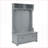 Hall Tree with Shoe Bench, Coat Hooks &amp; Storage | 40”W Modern | Gray | MDF