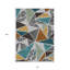 Tapis extérieur lavable à motif géométrique 10 pi x 14 pi gris